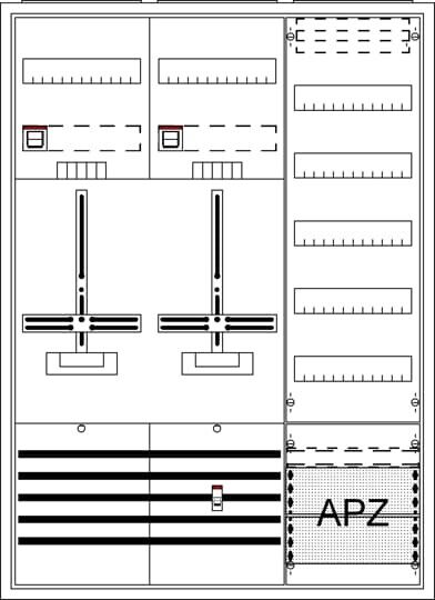 Komplettschrank, AP DA37TG