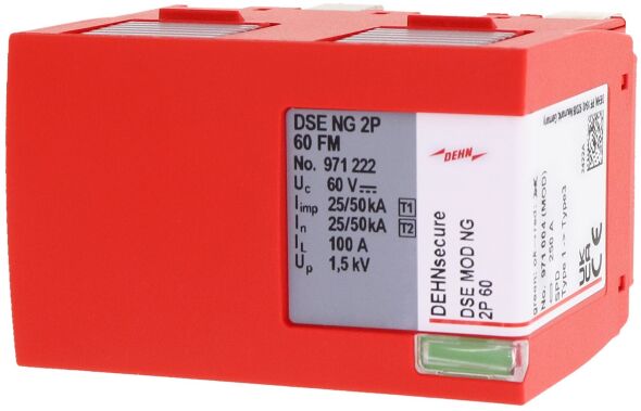 Funkenstrecken-Schutzmodul DSE MOD NG 2P 60