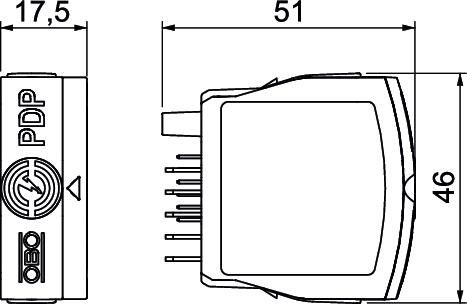 Datenleitungsschutz PDP-P-2-12-OS