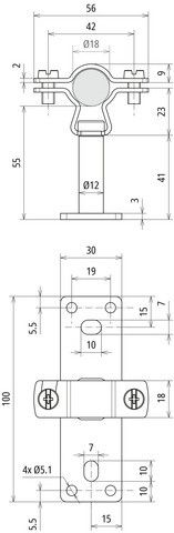 HVI-L+ Ex W55 holder LH ZS 18 EX W55BPV2A
