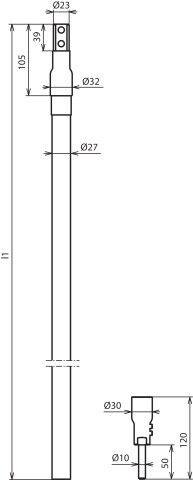 HVI-power-Leitung HVI P RAV 90 27L6MSW