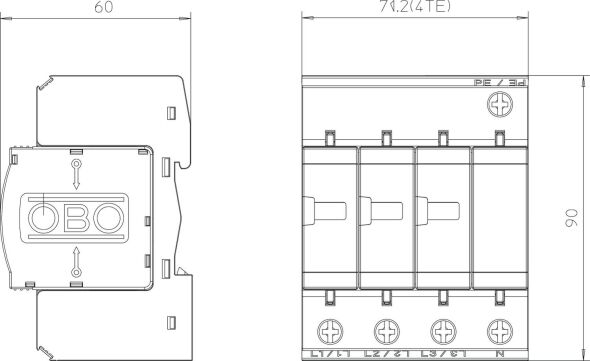 Überspannungsableiter V20-C 3+NPE-280