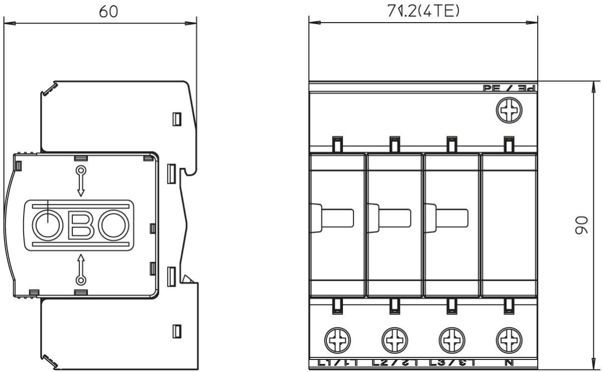 Überspannungsableiter V20-C 3+NPE-280