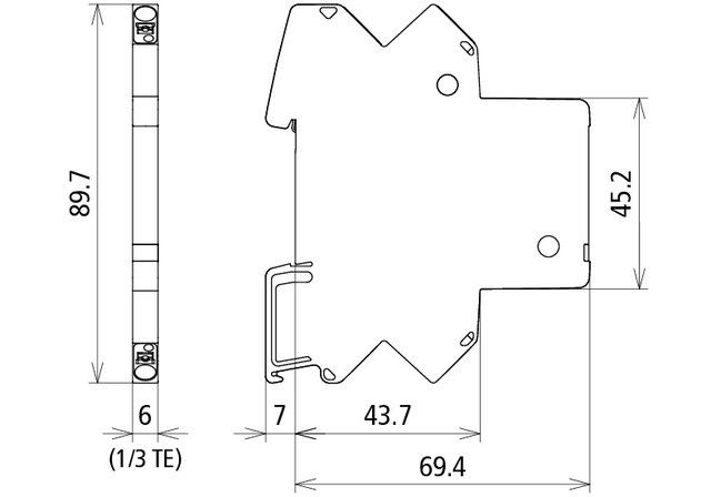 Kompakter ÜS-Ableiter BCO CL2 E 48