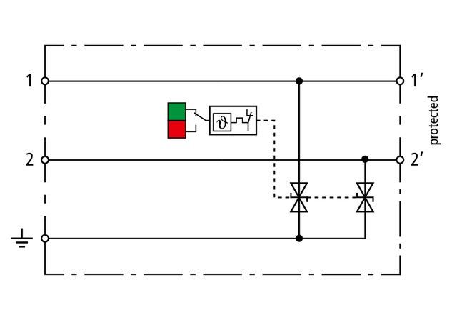 Kompakter ÜS-Ableiter BCO CL2 E 48