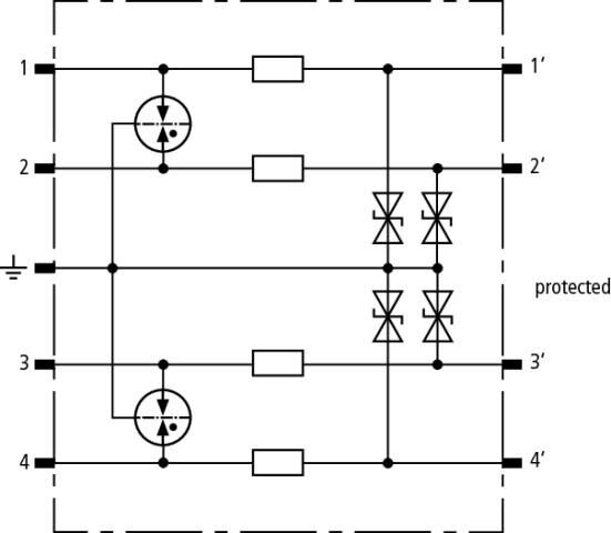 Überspannungsabl.-Modul BSP M4 BE 12