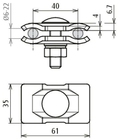 Parallelverbinder St/tZn PH 6.22 FRM #419751