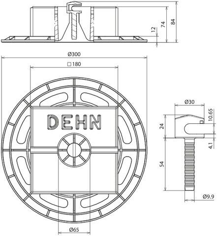 Dachleitungshalter SET DLH 8.10 KS B#253335