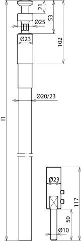 HVI-Leitung HVIRIV75 20 L6M SW M