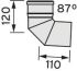 Bogen 87 Grad 303263