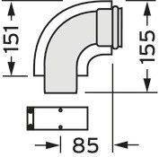 Bogen 90 Grad 303808