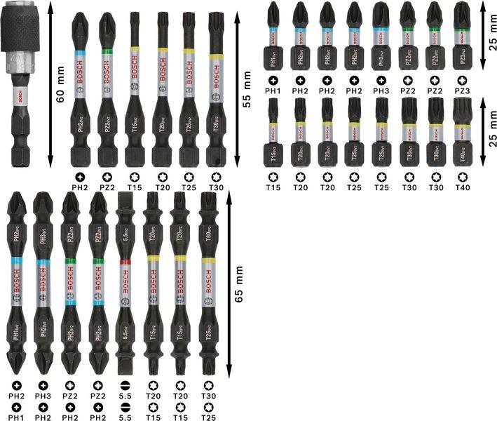 PRO Bit Set Impact 2608521U72VE(31)