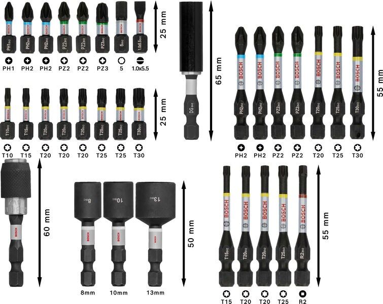 PRO Bit Set Impact 2608521U76VE(33)