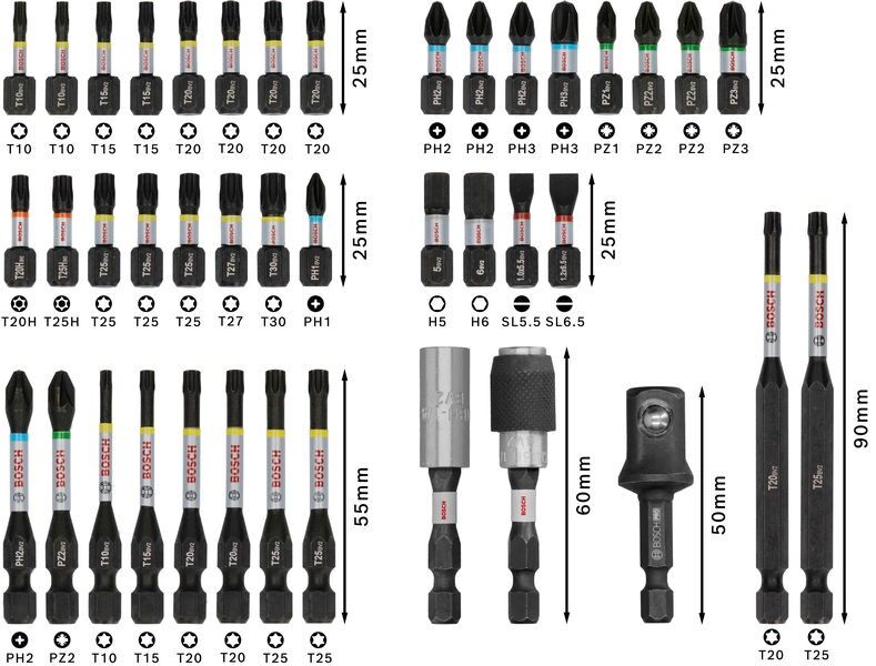 PRO Bit Set Impact 2608521U78VE(41)
