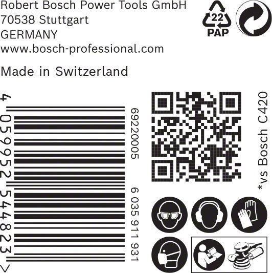 C470 Schleifpapier 2608901144