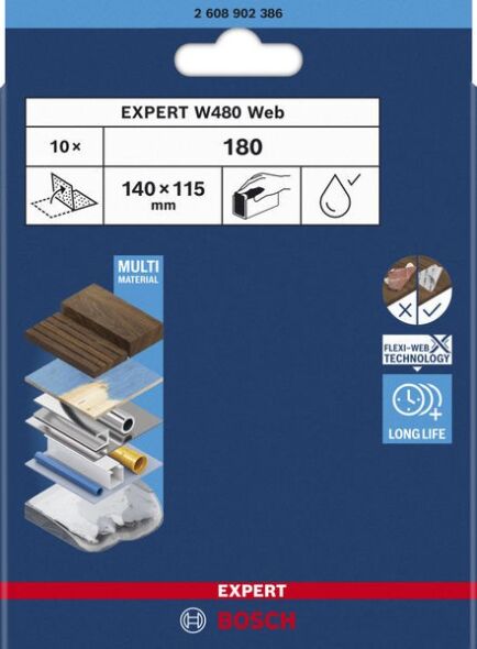 Schleifblatt Expert 2608902386VE(10)