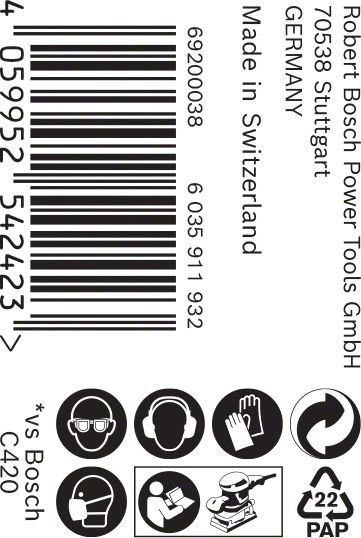 C470 Schleifpapier 2608900904