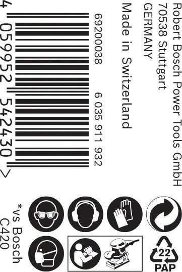 C470 Schleifpapier 2608900905