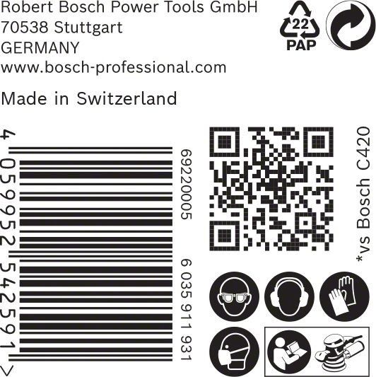 C470 Schleifpapier 2608900921
