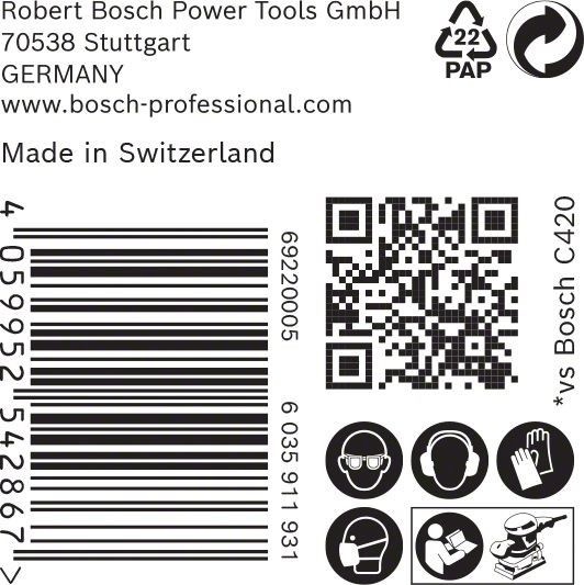 C470 Schleifpapier 2608900948
