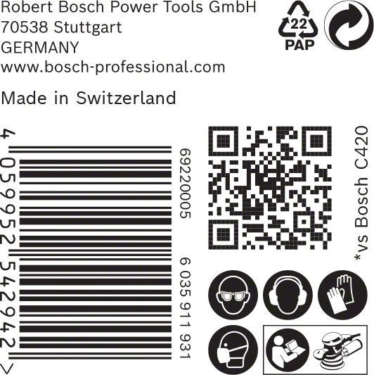 C470 Schleifpapier 2608900956