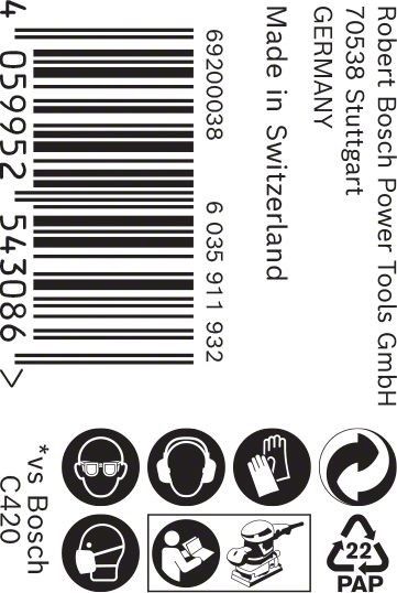 C470 Schleifpapier 2608900970