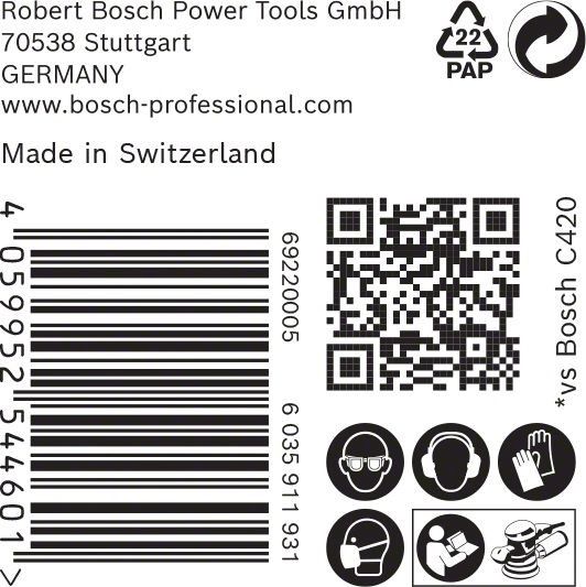 C470 Schleifpapier 2608901122