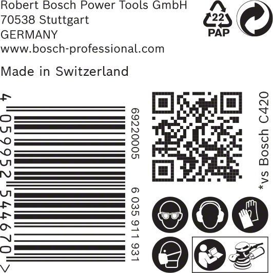 C470 Schleifpapier 2608901129