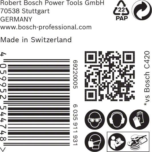 C470 Schleifpapier 2608901136