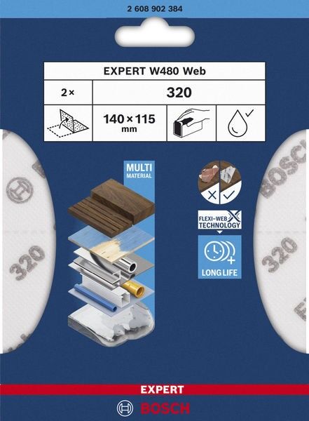 Schleifblatt Expert 2608902384VE(2)