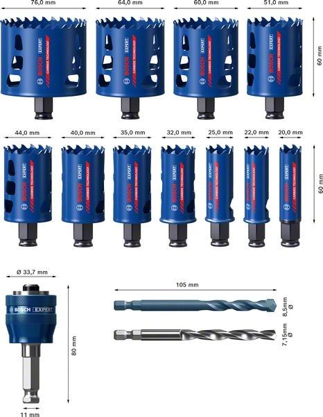 Lochsäge-Set ToughMa 2608900447
