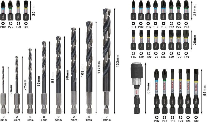 PRO Bit Set Impact 2608521U80VE(35)