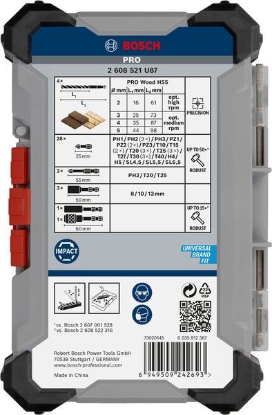 PRO Bit Set Impact 2608521U87VE(40)