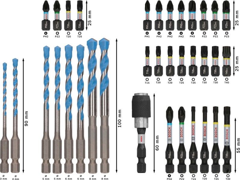 PRO Bit Set Impact 2608522518VE(35)