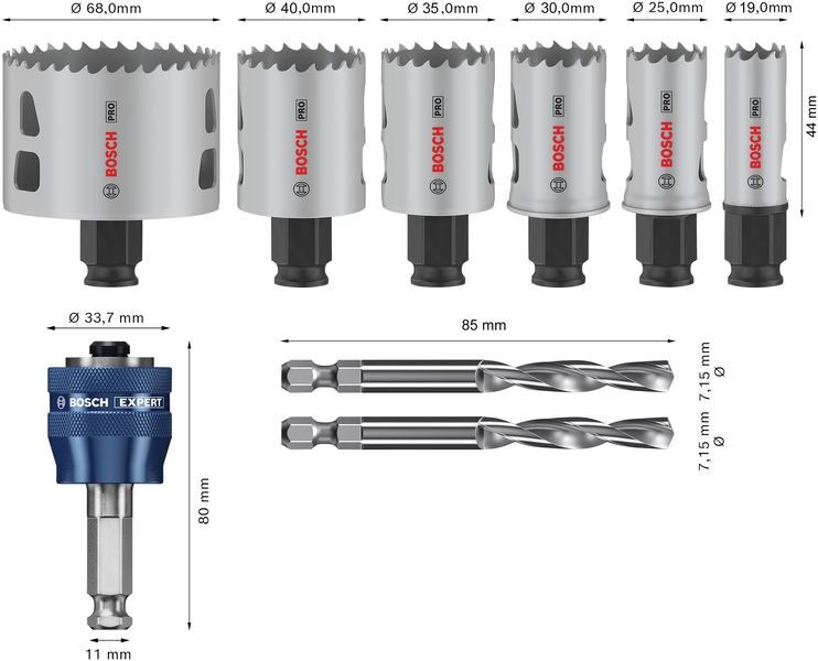 Pro Lochsägen Set 2608594423VE(9)