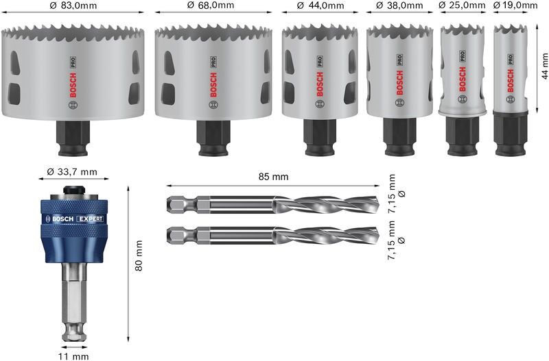Pro Lochsägen Set 2608594424VE(9)