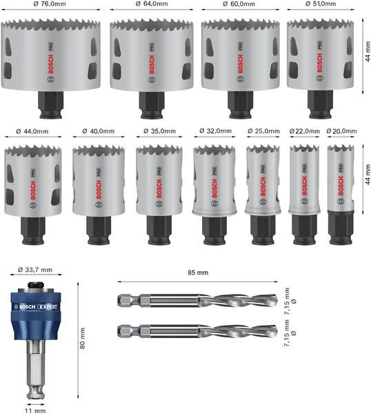 Pro Lochsägen Set 2608594425VE(14)