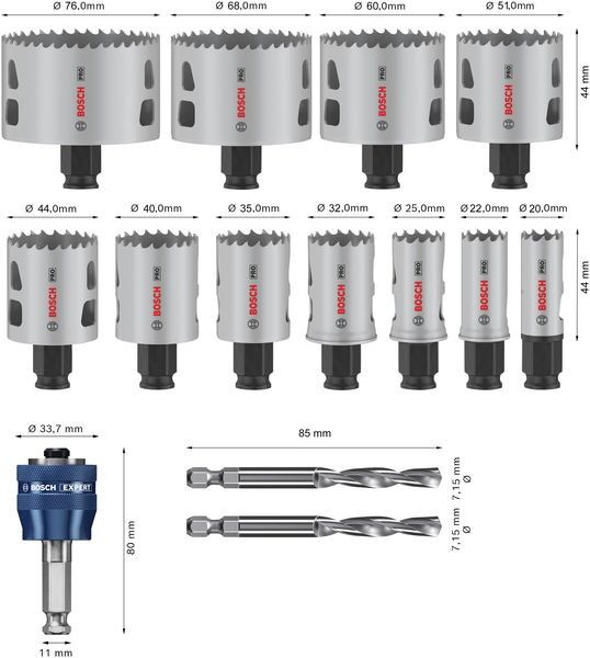 Pro Lochsägen Set 2608594426VE(14)