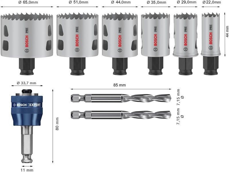 Pro Lochsägen Set 2608594429VE(9)