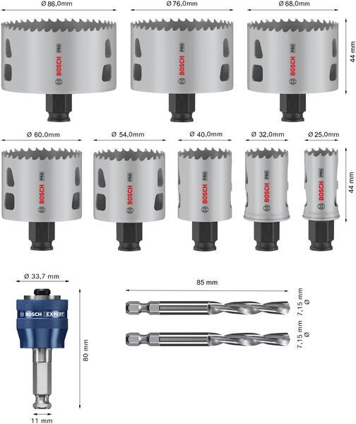 Pro Lochsägen Set 2608594430VE(11)
