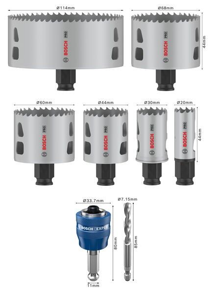 Pro Lochsägen Set 2608594431VE(8)