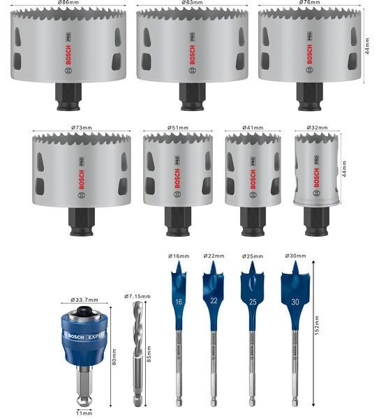 Pro Lochsägen Set 2608594433VE(13)