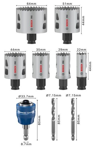 Pro Lochsägen Set 2608594436VE(9)