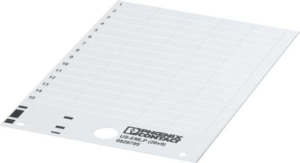 Kunststoffschild US-EMLP (20X9)
