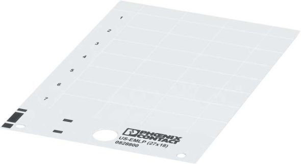 Kunststoffschild US-EMLP (52,5X15)