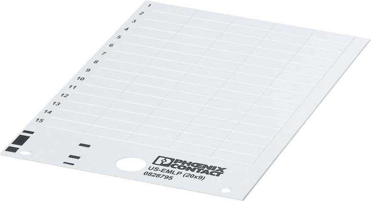Kunststoffschild US-EMLP (20X9)