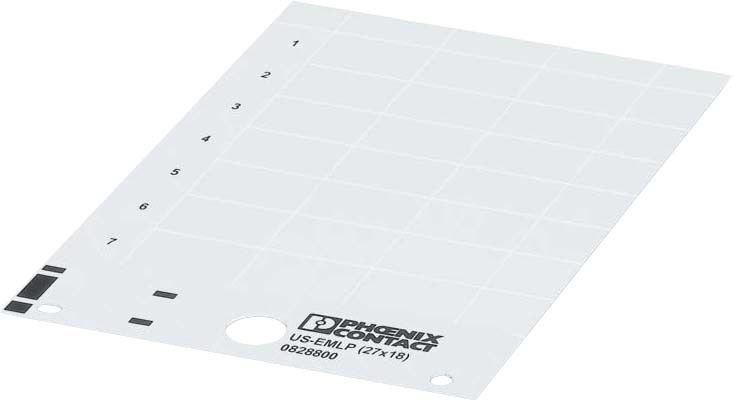 Kunststoffschild US-EMLP (22X22) YE