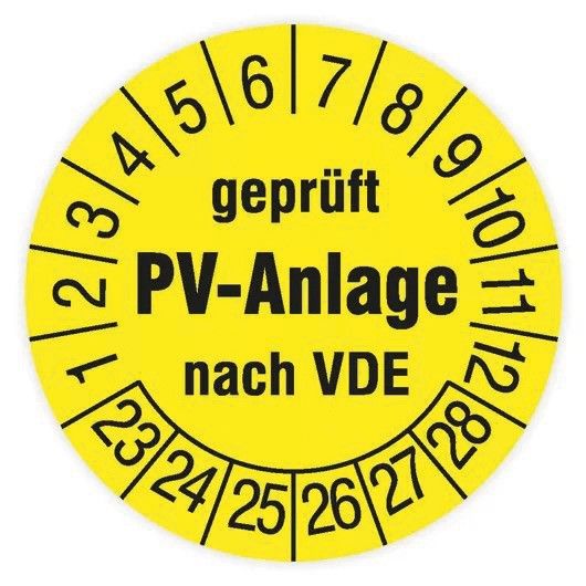 Prüfplakette PV-Anlage 182701