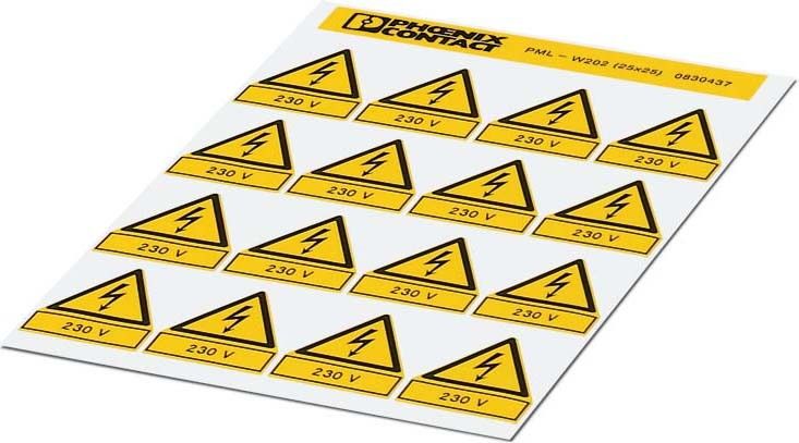 Warnschild PML-W202 (25X25)