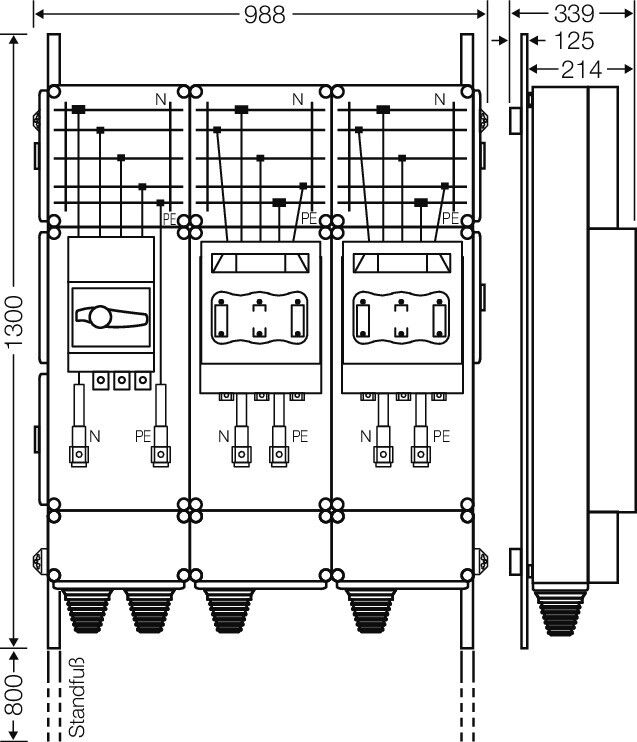 Ladeverteiler Mi EV 200kW 2000